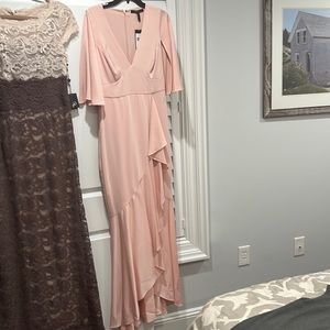 BCBG pink wedding dress